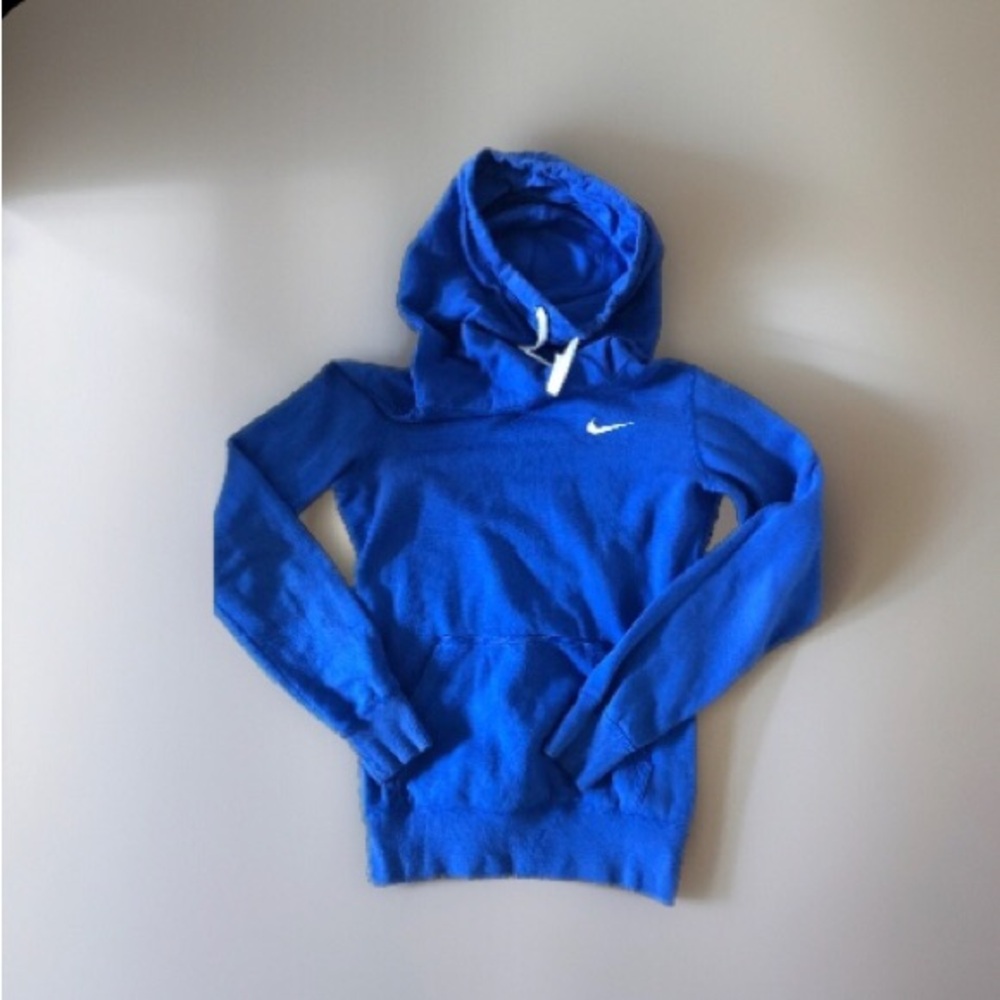 Nike funnel hoodie sweatshirt Royal blue awesome condition size X Small
